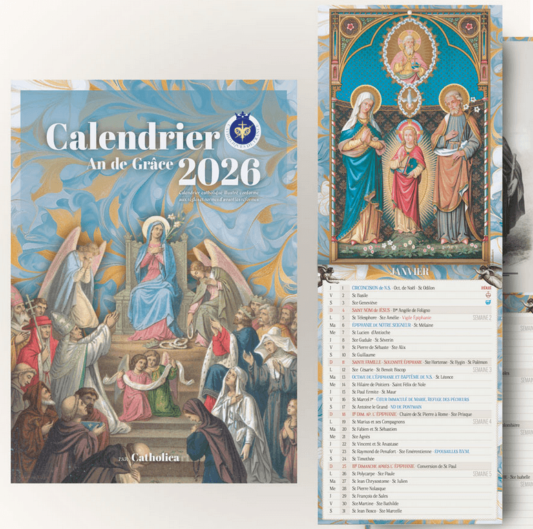 Calendrier catholiques 2026 avant réforme concile vatican